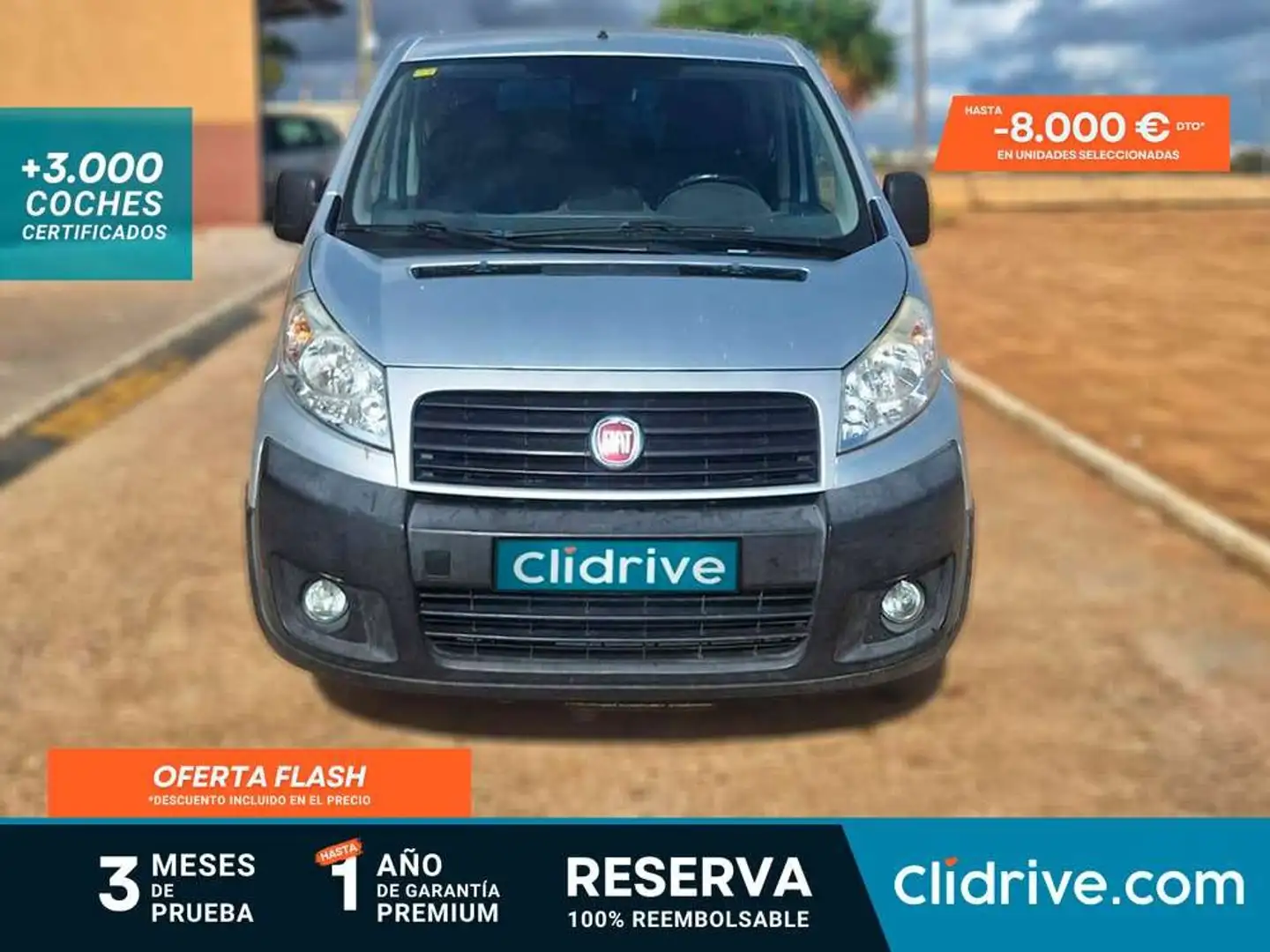 Fiat Scudo 2.0 MJT 130cv H2 12 Comfort Largo Euro 5 Gris - 1