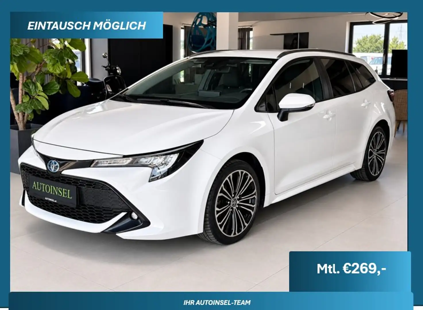 Toyota Corolla Hybrid AUT. SZH Kamera Weiß - 1