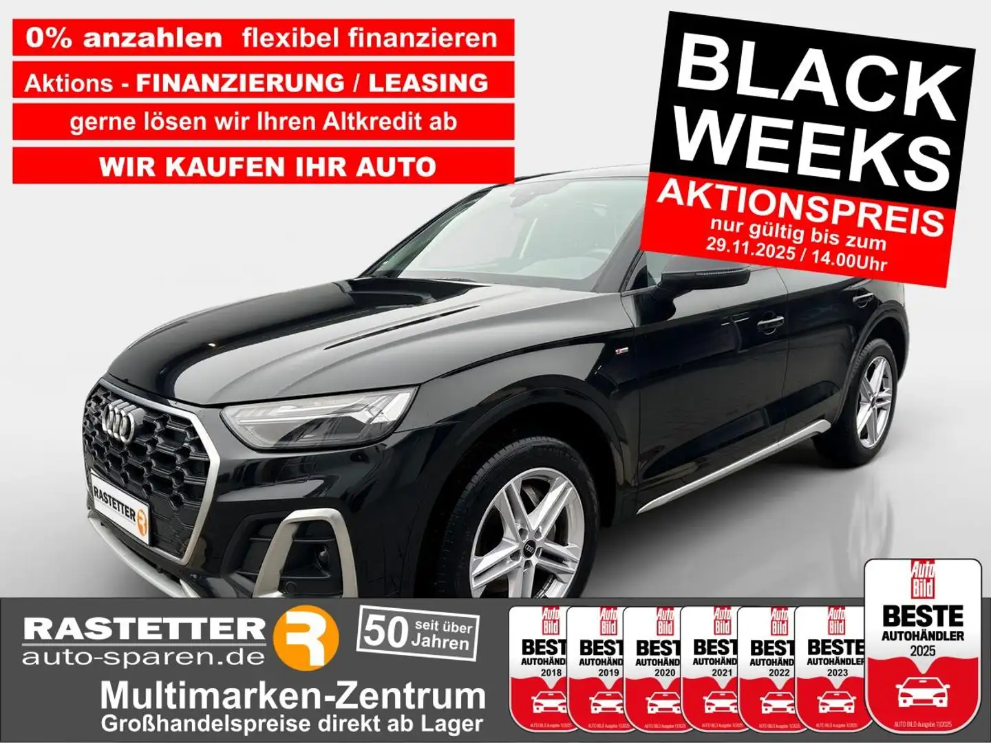 Audi Q5 40 TDI quattro S line Business+Matrix+19Z+Soundsys Negro - 1