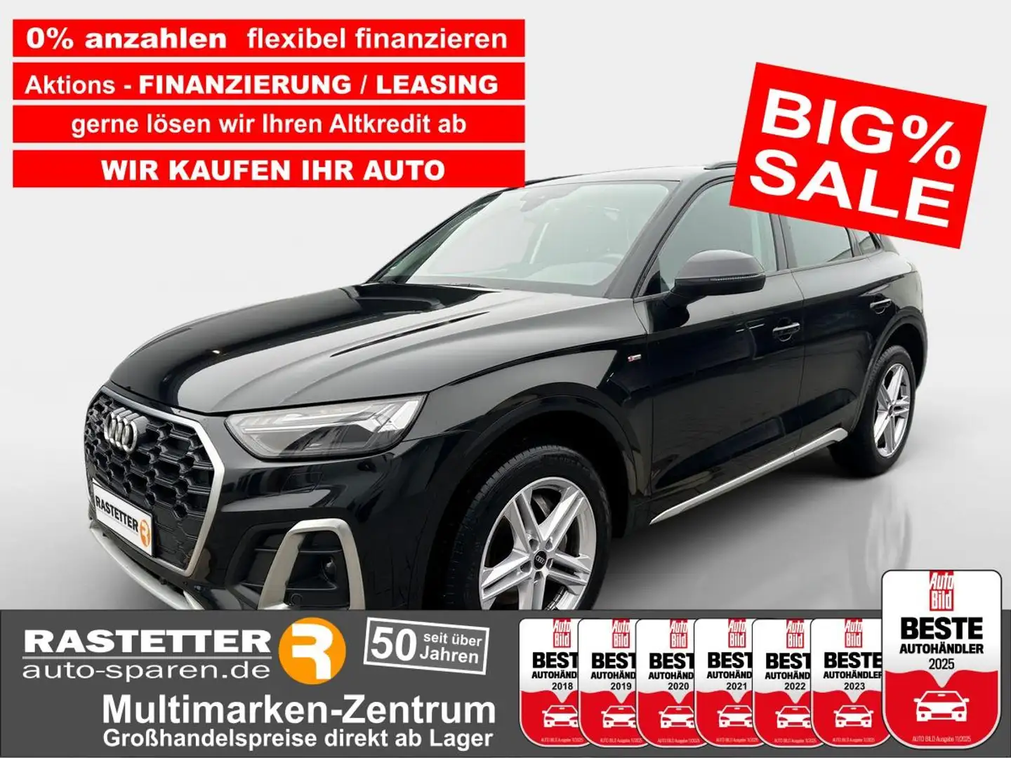 Audi Q5 40 TDI quattro S line Business+Matrix+19Z+Soundsys Schwarz - 1