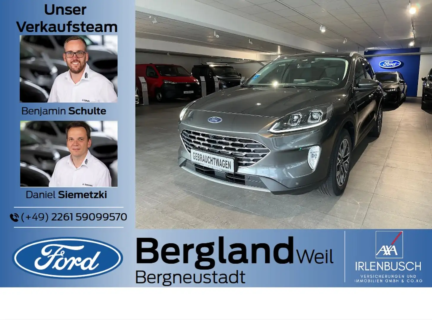 Ford Kuga TITANIUM X 2.5 PHEV 225PS CVT FWD Gris - 1