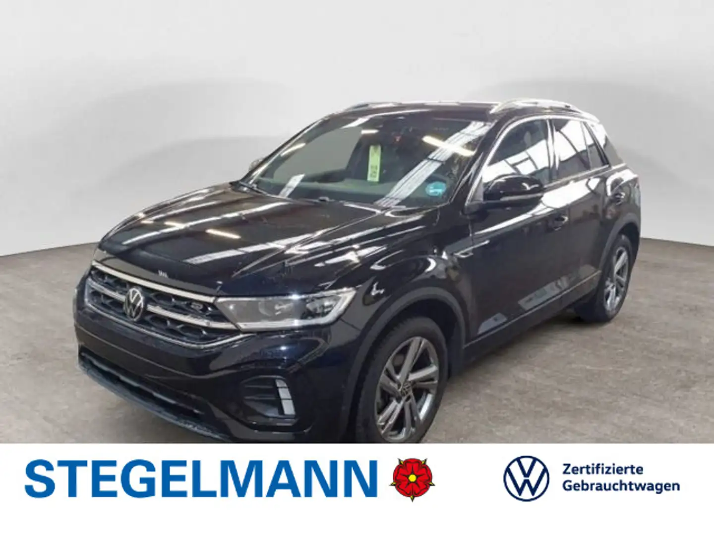 Volkswagen T-Roc 1.5 TSI DSG R-Line *LED*AHK*Navi*Kamera* Schwarz - 1