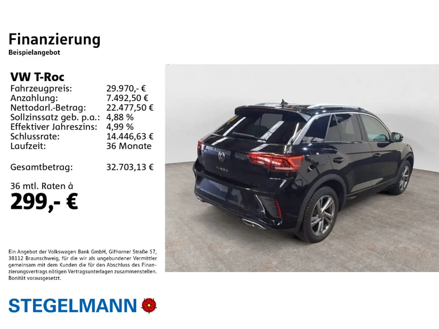 Volkswagen T-Roc 1.5 TSI DSG R-Line *LED*AHK*Navi*Kamera* Schwarz - 2