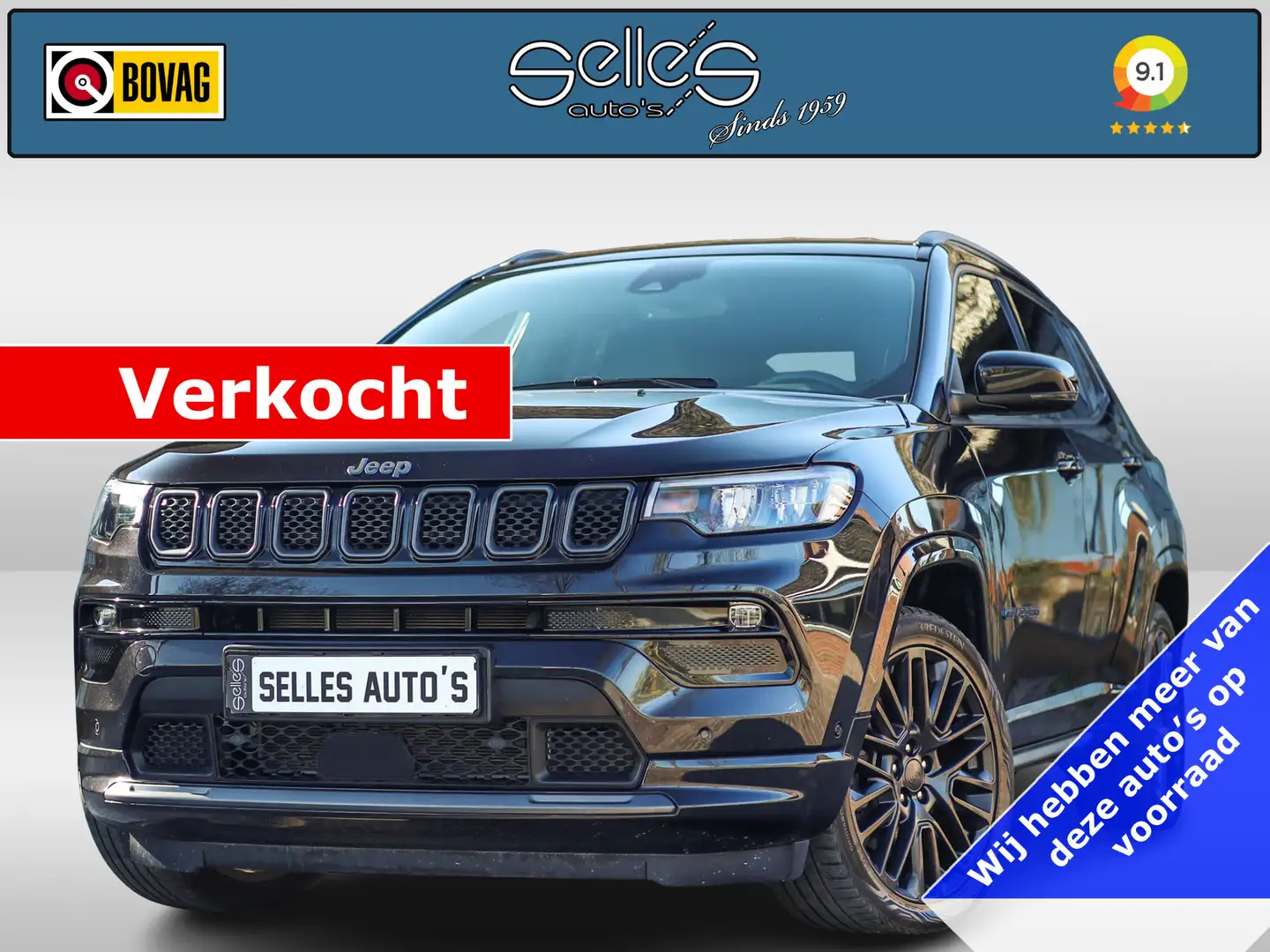 Jeep Compass 4xe 240 Plug-in Hybrid Electric S | Stoel/Stuur Ve Noir - 1