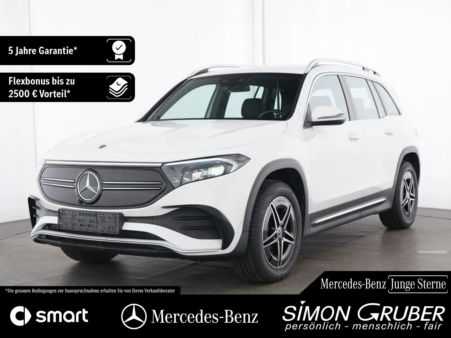 Mercedes-Benz EQB 250 AMG Line Adv. MBUX Aug Real Navi Kamera Weiß - 1