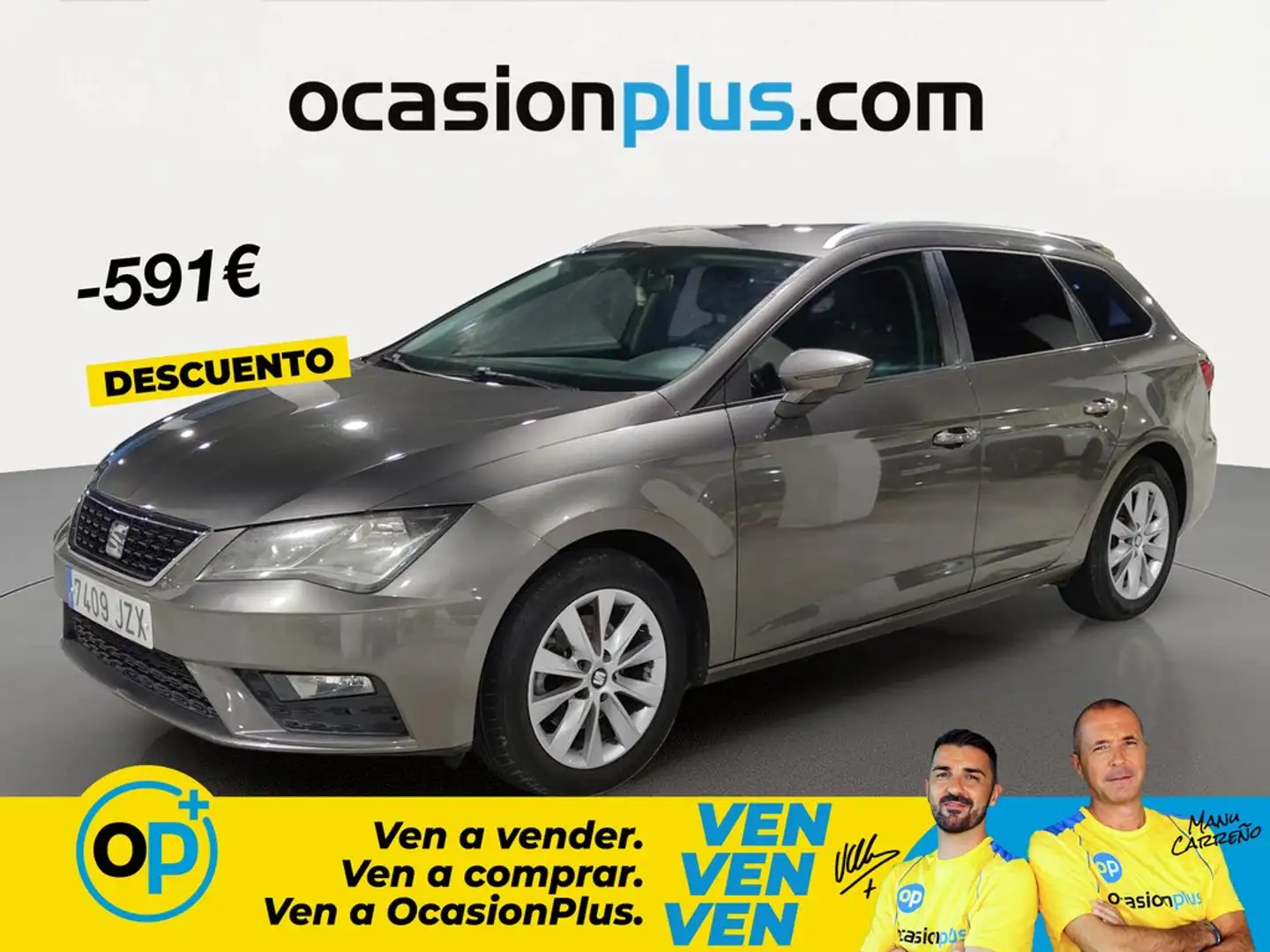 SEAT Leon ST 1.6TDI CR S&S Style 115 Gris - 1