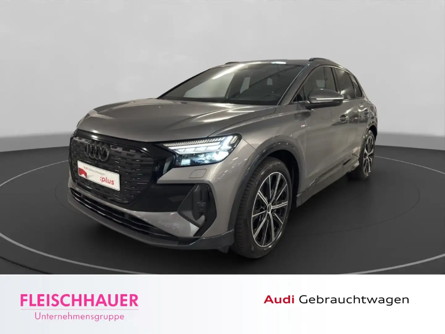 Audi Q4 e-tron 40 S-Line+Matrix+Navi+20''+HUD+360°+ACC+App-connec Grau - 1