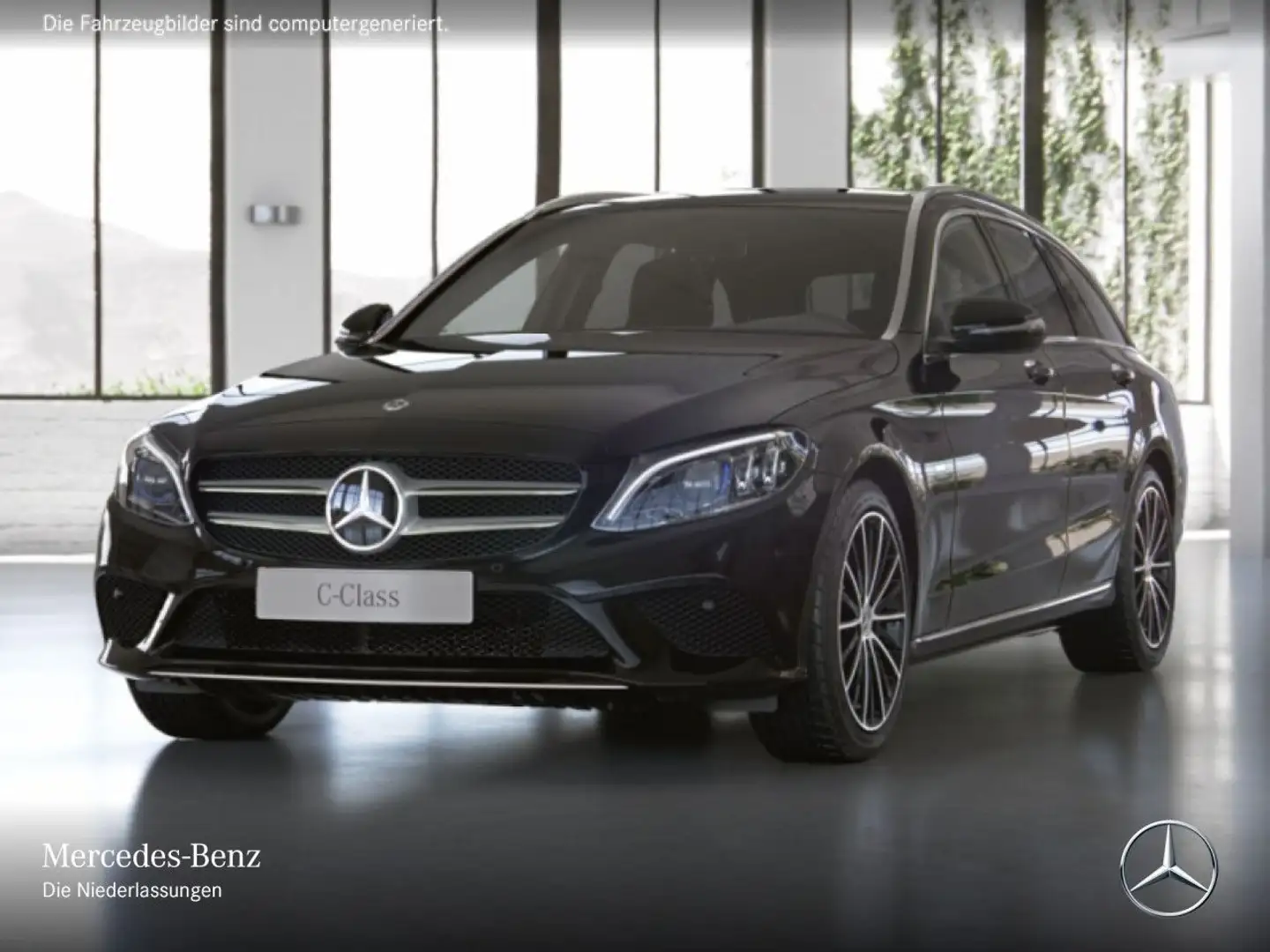 Mercedes-Benz C 300 de T AVANTG+AHK+MULTIBEAM+KAMERA+SPUR+TOTW Zwart - 2