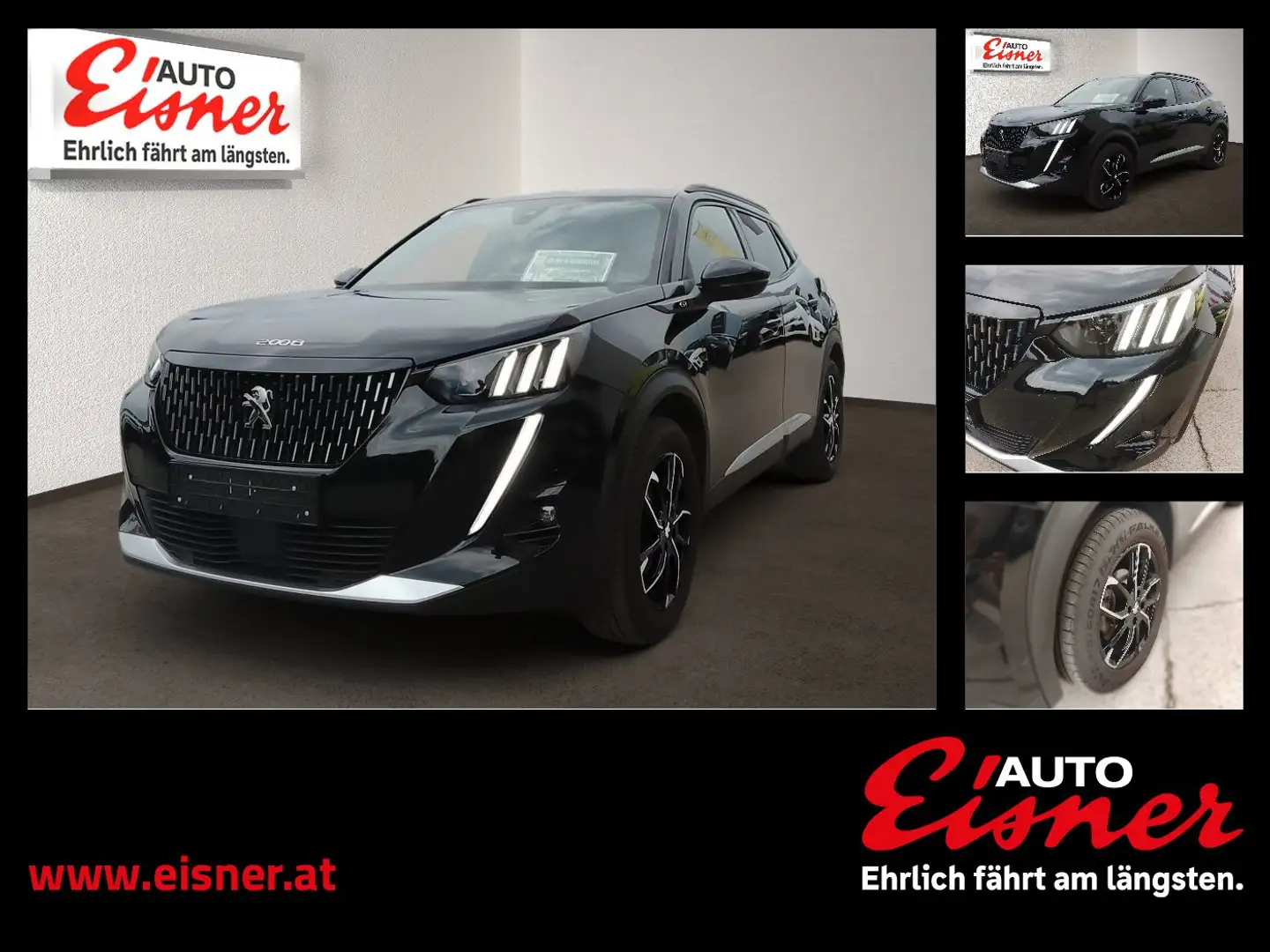 Peugeot 2008 1.2 PureTech 130 GT AUT Akustikglas Kam. LM Schwarz - 1