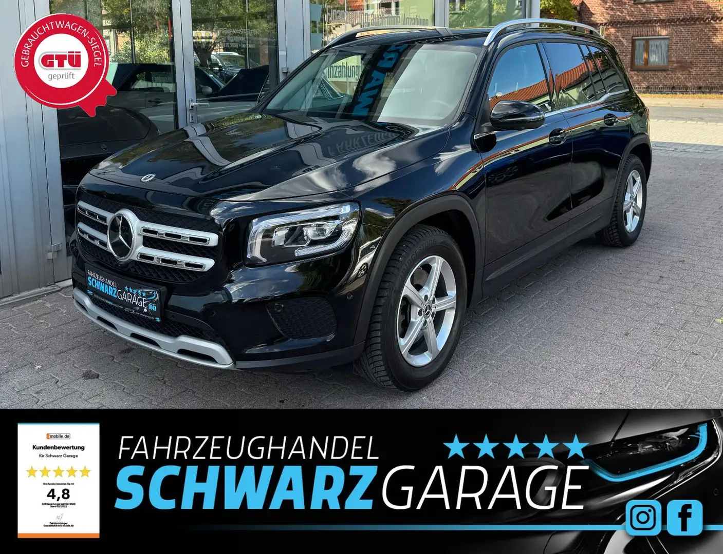 Mercedes-Benz GLB 200 GLB -Klasse GLB 200d*ACC*1.HAND*SPURHALTE* Schwarz - 1