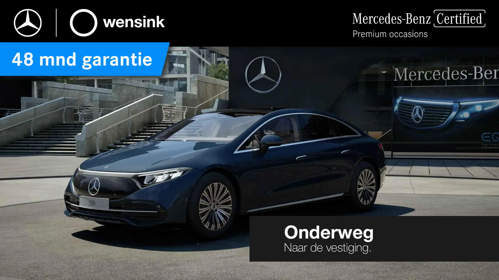Mercedes-Benz EQS 350 Business Line 90 kWh | Trekhaak | Memory | Pan Blu/Azzurro - 1