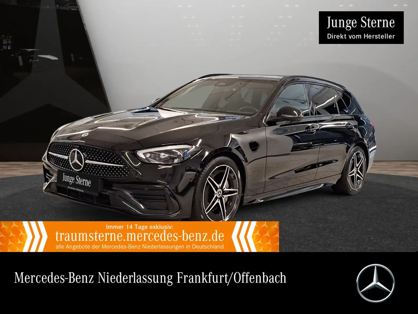 Mercedes-Benz C 220 d T AMG+NIGHT+KAMERA+TOTW+KEYLESS+9G Zwart - 1