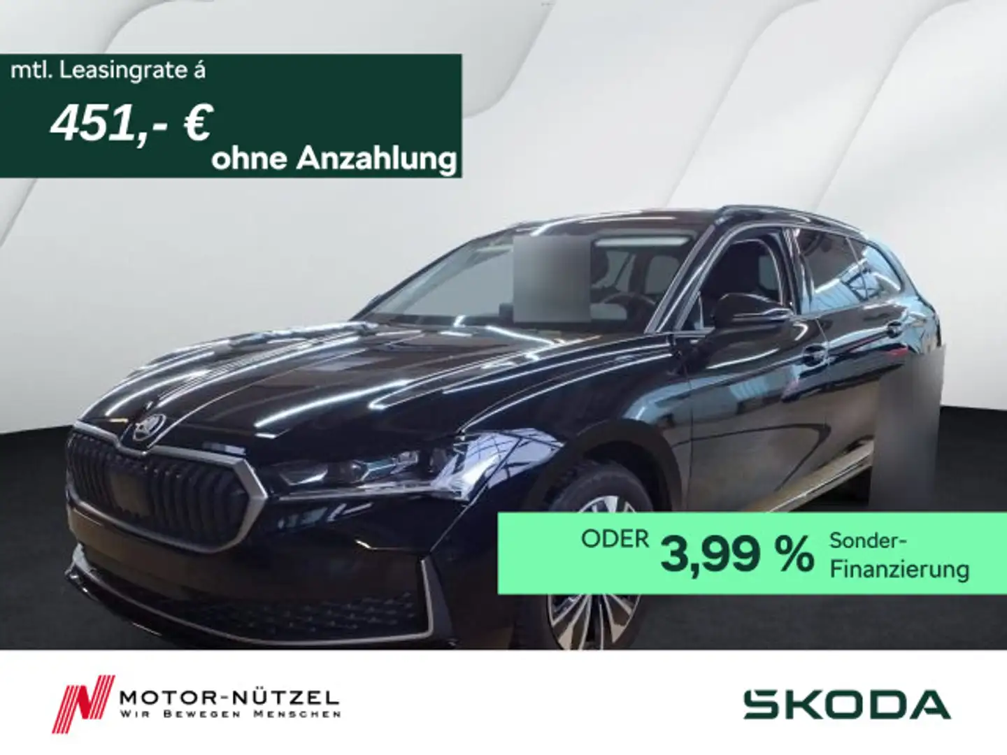 Skoda Superb Combi 2.0 TDI DSG SELECTION NAV+AHK+STHZG Schwarz - 1