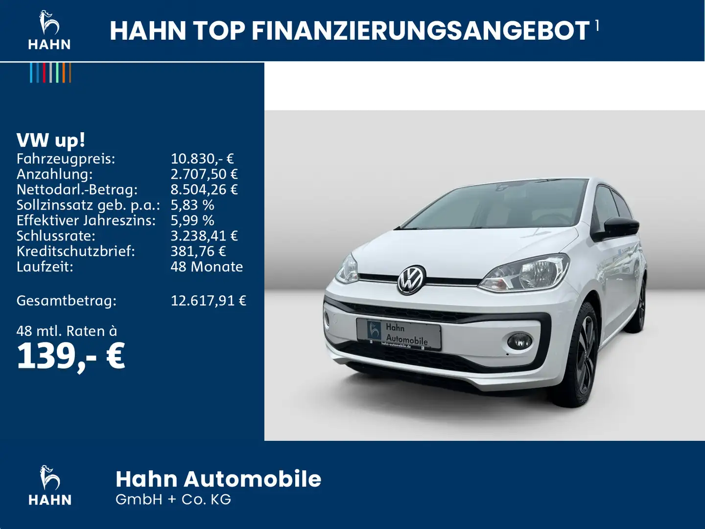Volkswagen up! 1.0IQ.DRIVE KLIMA PDC Sitzh. Bluetooth Weiß - 2