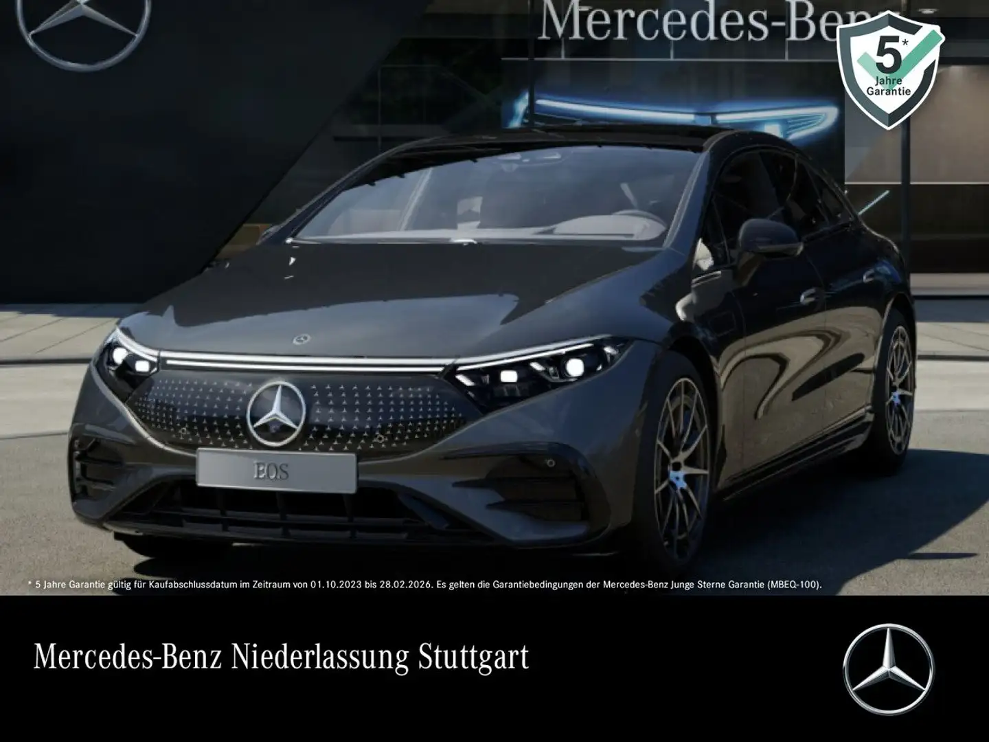 Mercedes-Benz EQS 580 4Matic AMG Fahrass Fondent Pano Burmester Gris - 1