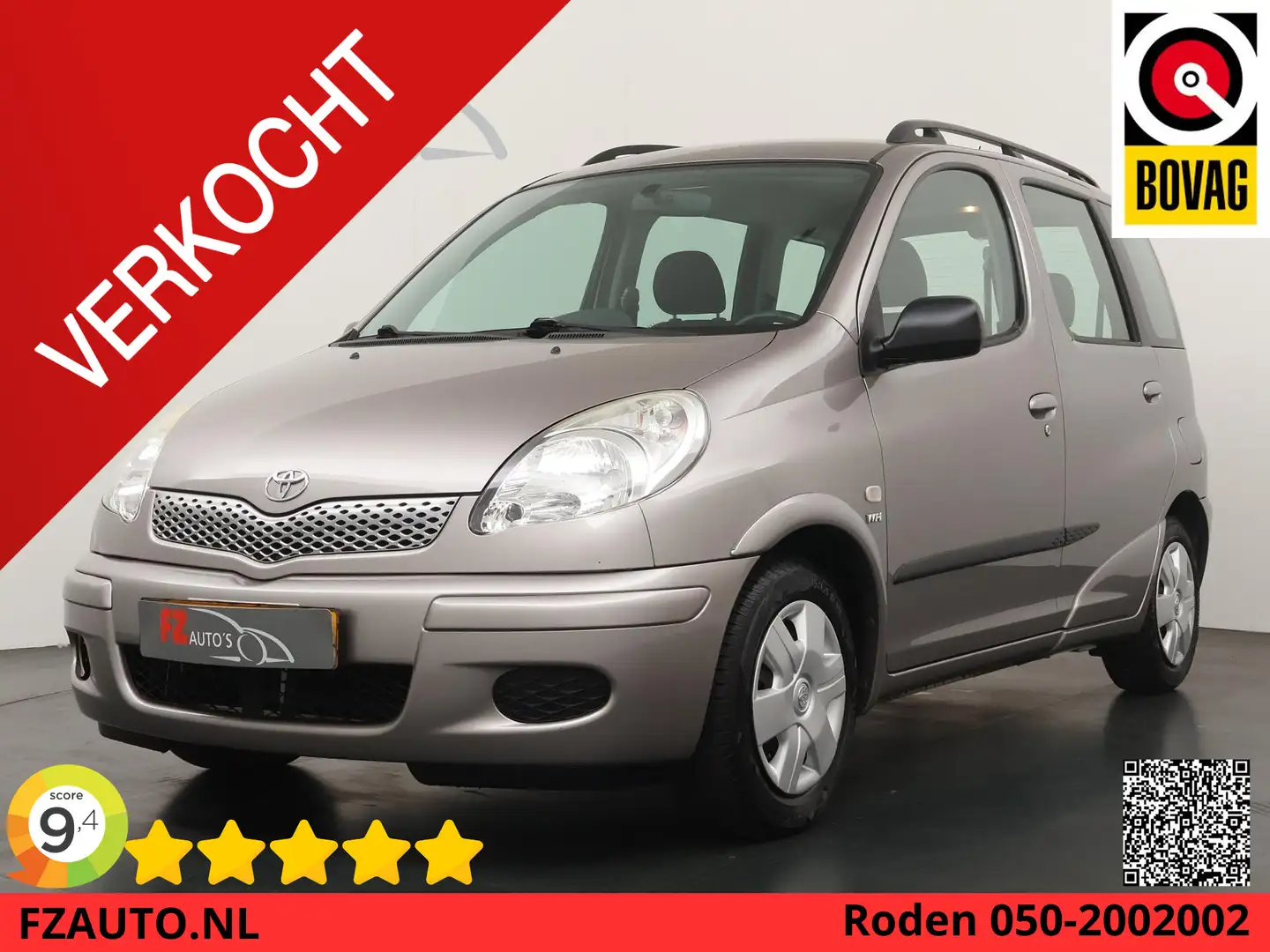 Toyota Yaris Verso 1.3 VVT-i Terra - Afneembare Trekhaak - Radi Šedá - 1