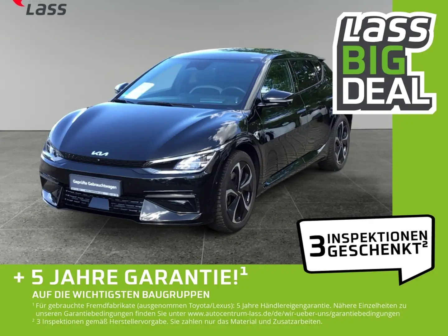 Kia EV6 Elektro GT-Line +Allwetter+LED+Navigation! Schwarz - 1