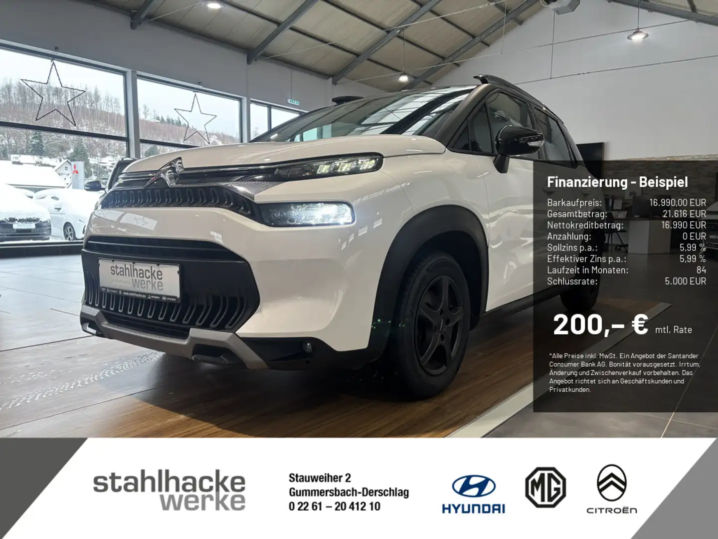 Citroen C3 Aircross 1.2 Max Weiß - 1