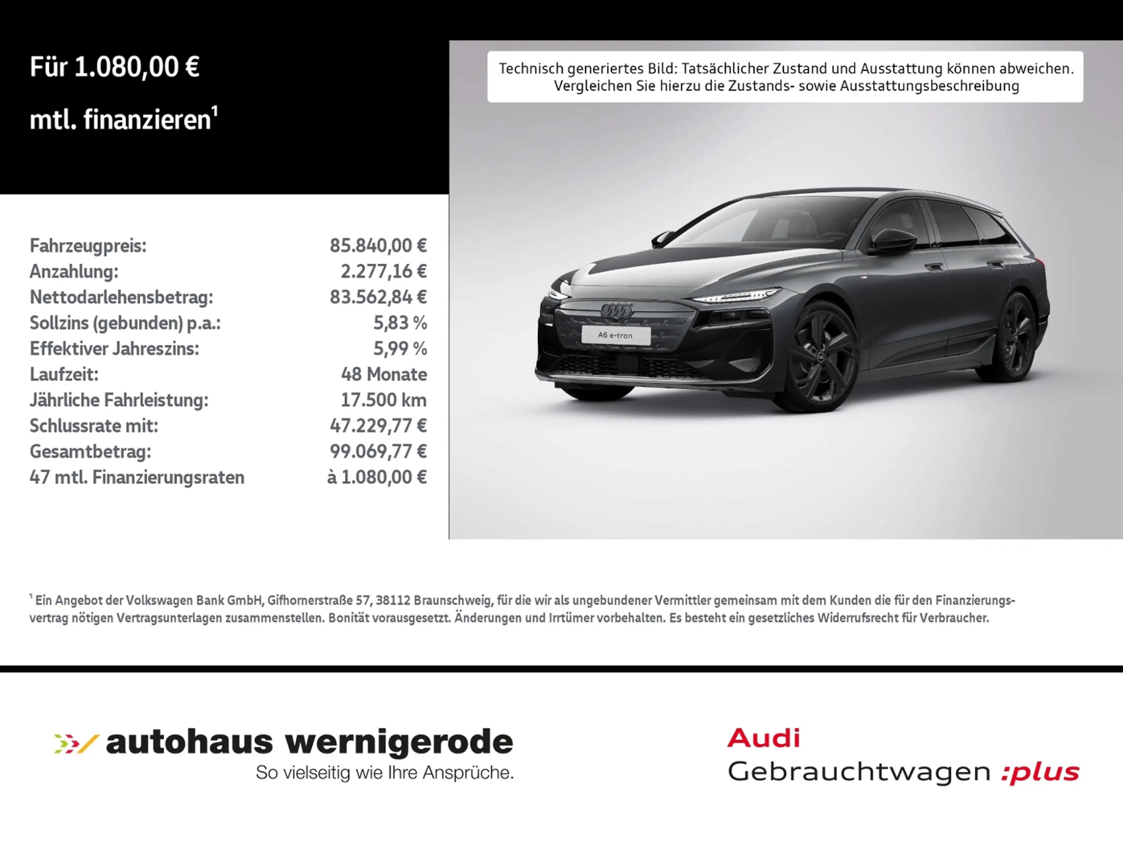 Audi A6 Avant e-tron performance 270 kW