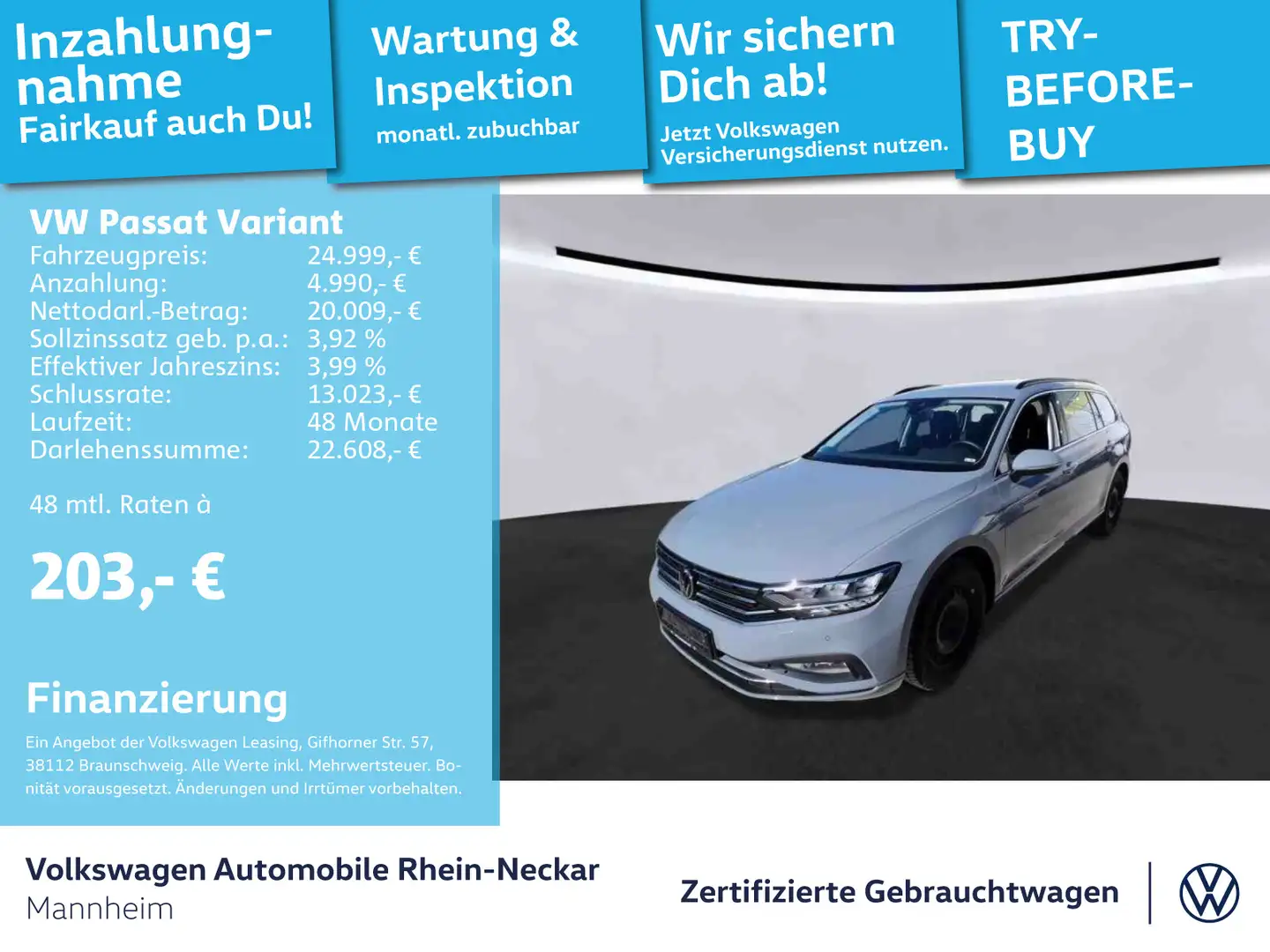 Volkswagen Passat Variant 1.5 TSI Business DSG Navi Kamera Gris - 1