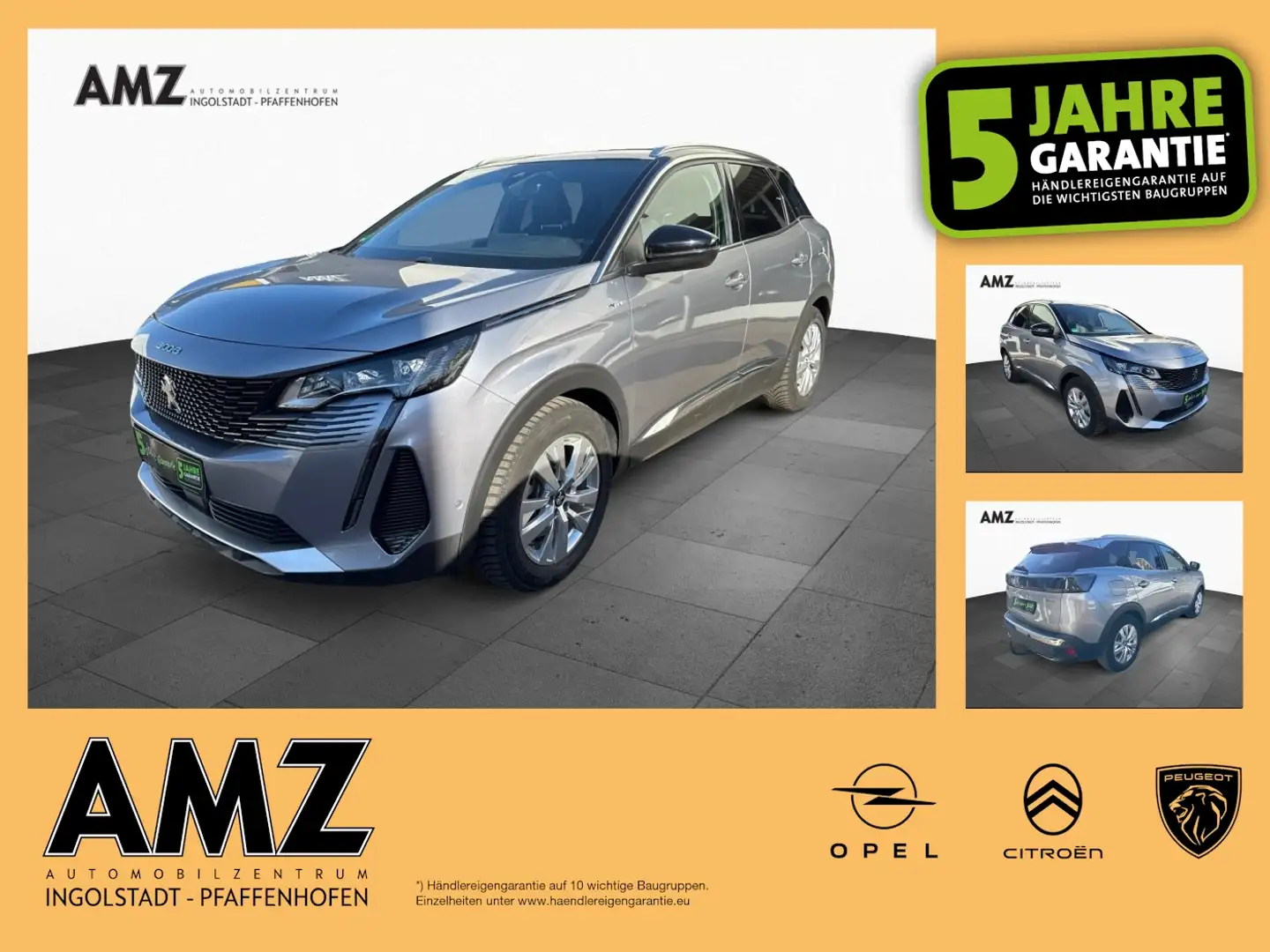 Peugeot 3008 Plug-in GT 225 AHK*el.Heck*el.Sitze*uvm Grau - 1