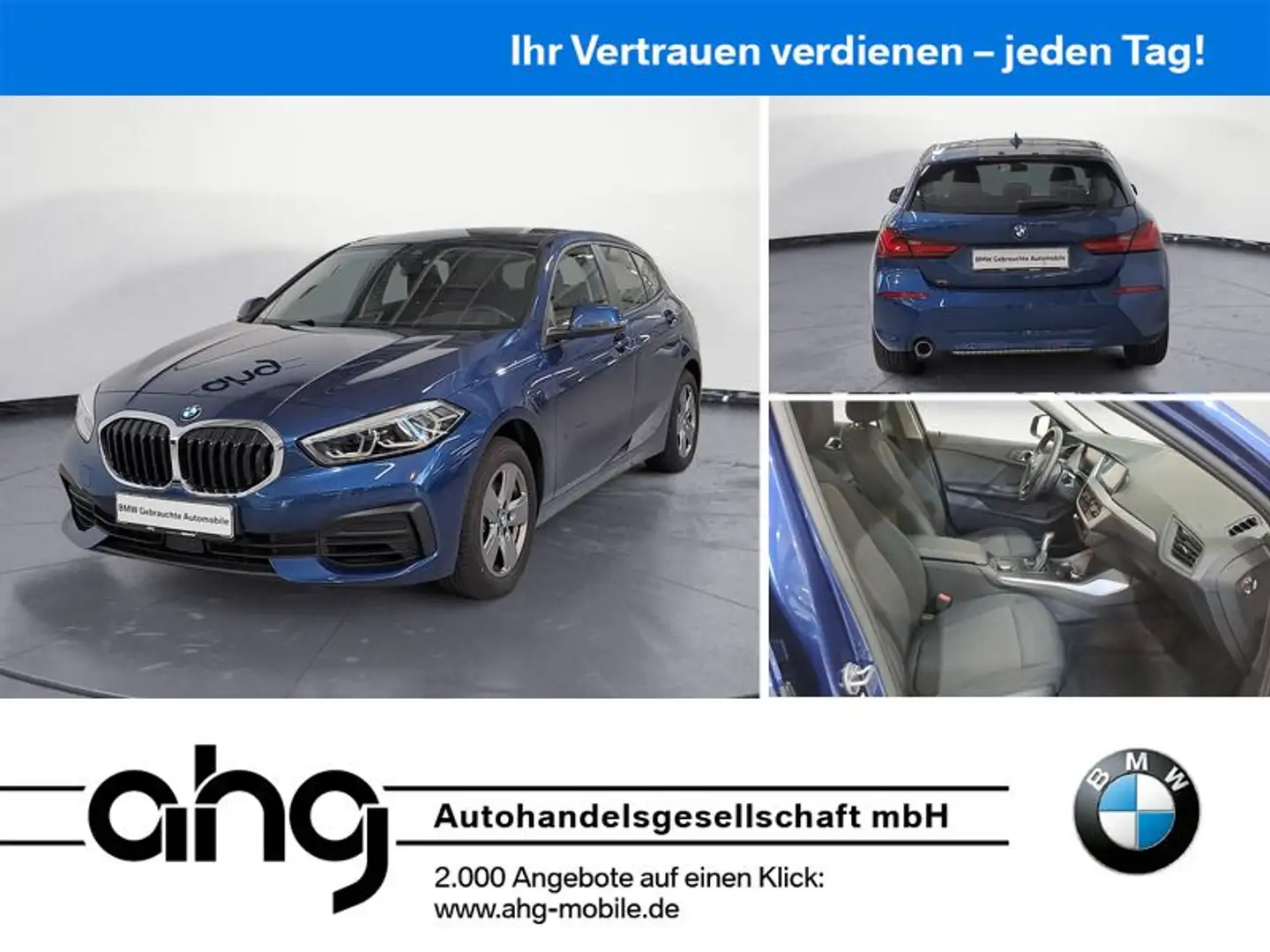 BMW 116 i Advantage PDC Sitzhzg. Vorn Lederlenkrad Blauw - 1