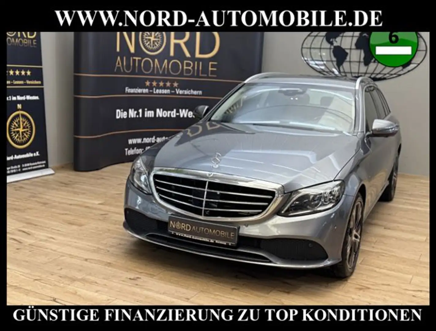 Mercedes-Benz C 300 de T Exclusive Distro+*AHK*Memo*360°*MBEAM Exclus Grau - 1
