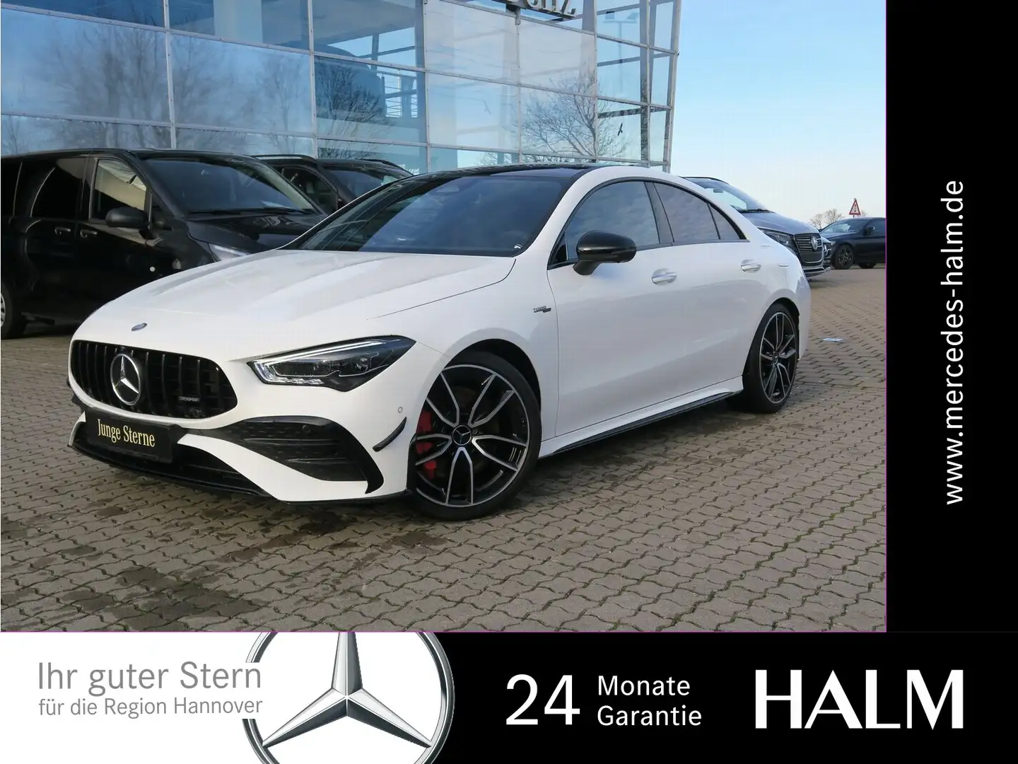 Mercedes-Benz CLA 35 AMG 4M PremiumPlus Aero-Pak Night Burmest Wit - 1