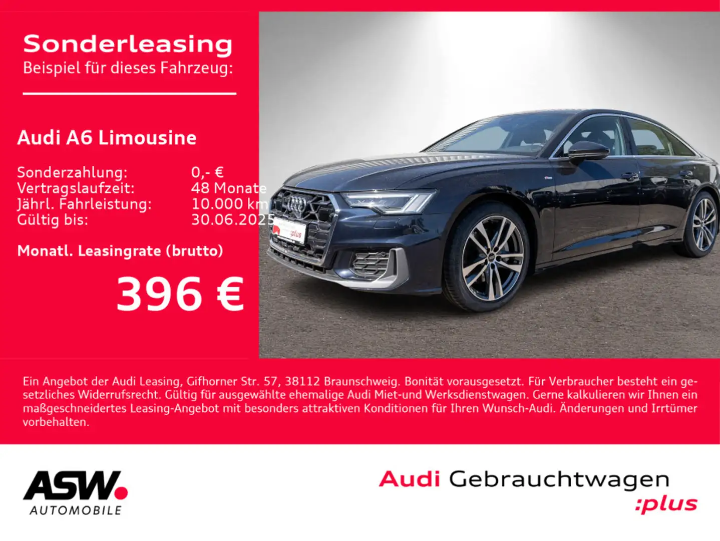 Audi A6 S line 45TFSI quattr Nav Matrix ACC Blau - 1
