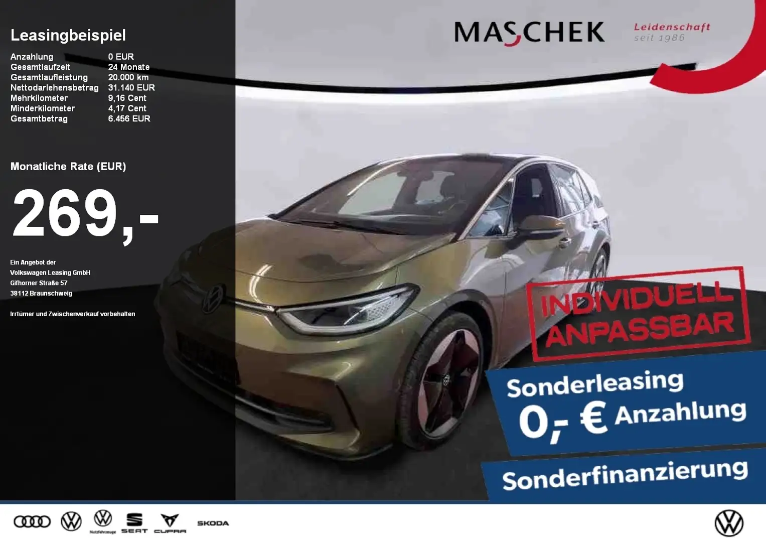 Volkswagen ID.3 Pro S 77 kWh Area View Sonderleasing Massage Matri Noir - 1