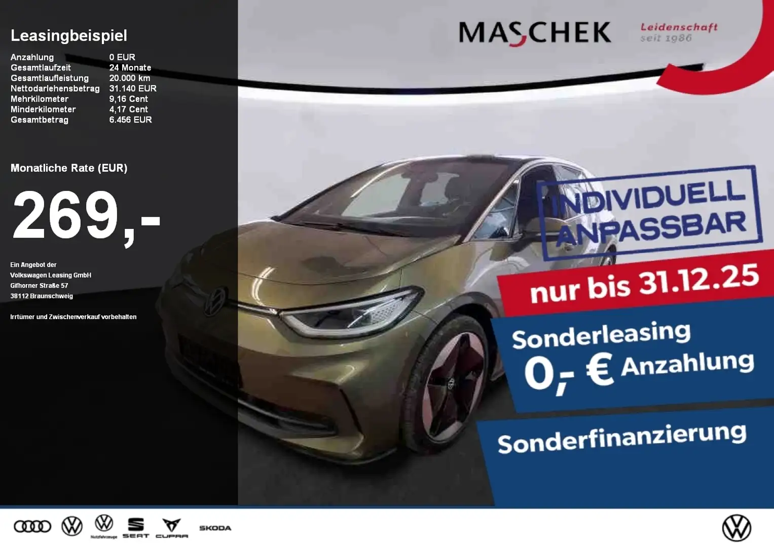 Volkswagen ID.3 Pro S 77 kWh Area View Sonderleasing Massage Matri Noir - 1