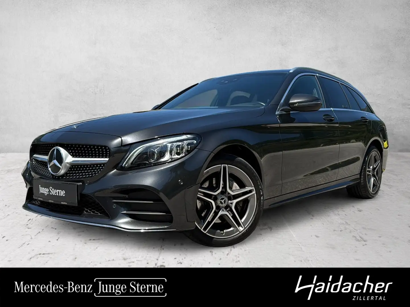 Mercedes-Benz C 220 d 4MATIC T-Modell AMG Mbeam AUT RKam PTS Grau - 1