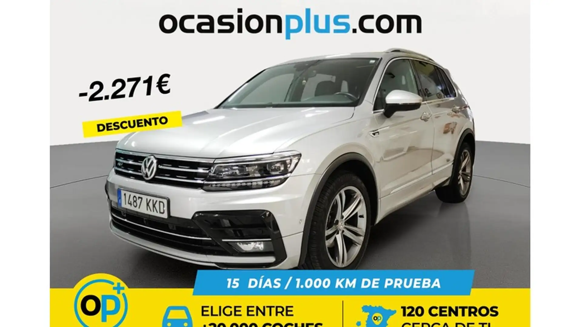 Volkswagen Tiguan 1.4 TSI Sport 4Motion DSG 110kW Argent - 1