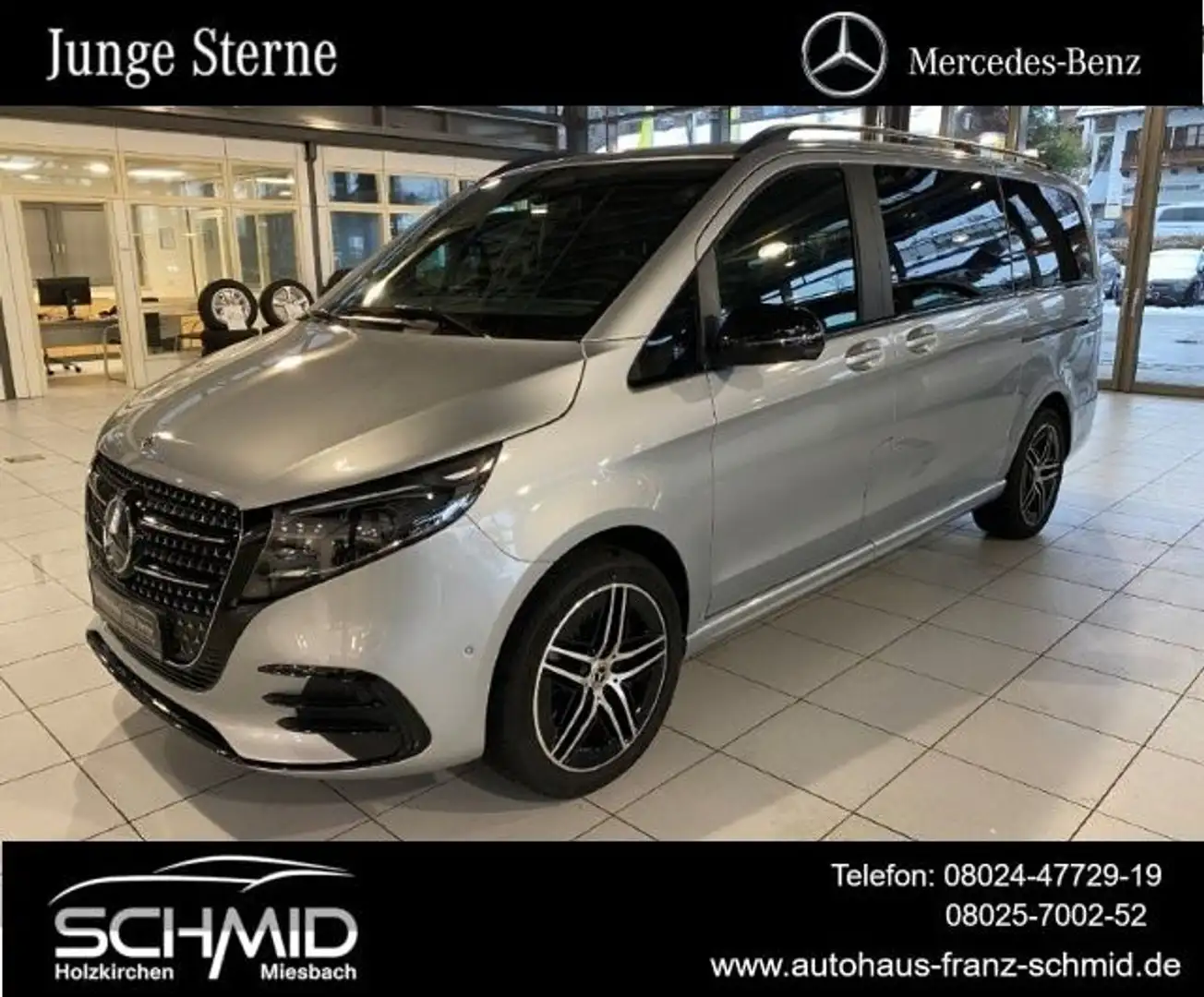 Mercedes-Benz V 300 d 4MATIC AVANTGARDE L STHZG SOUND AMG 360 Silber - 1
