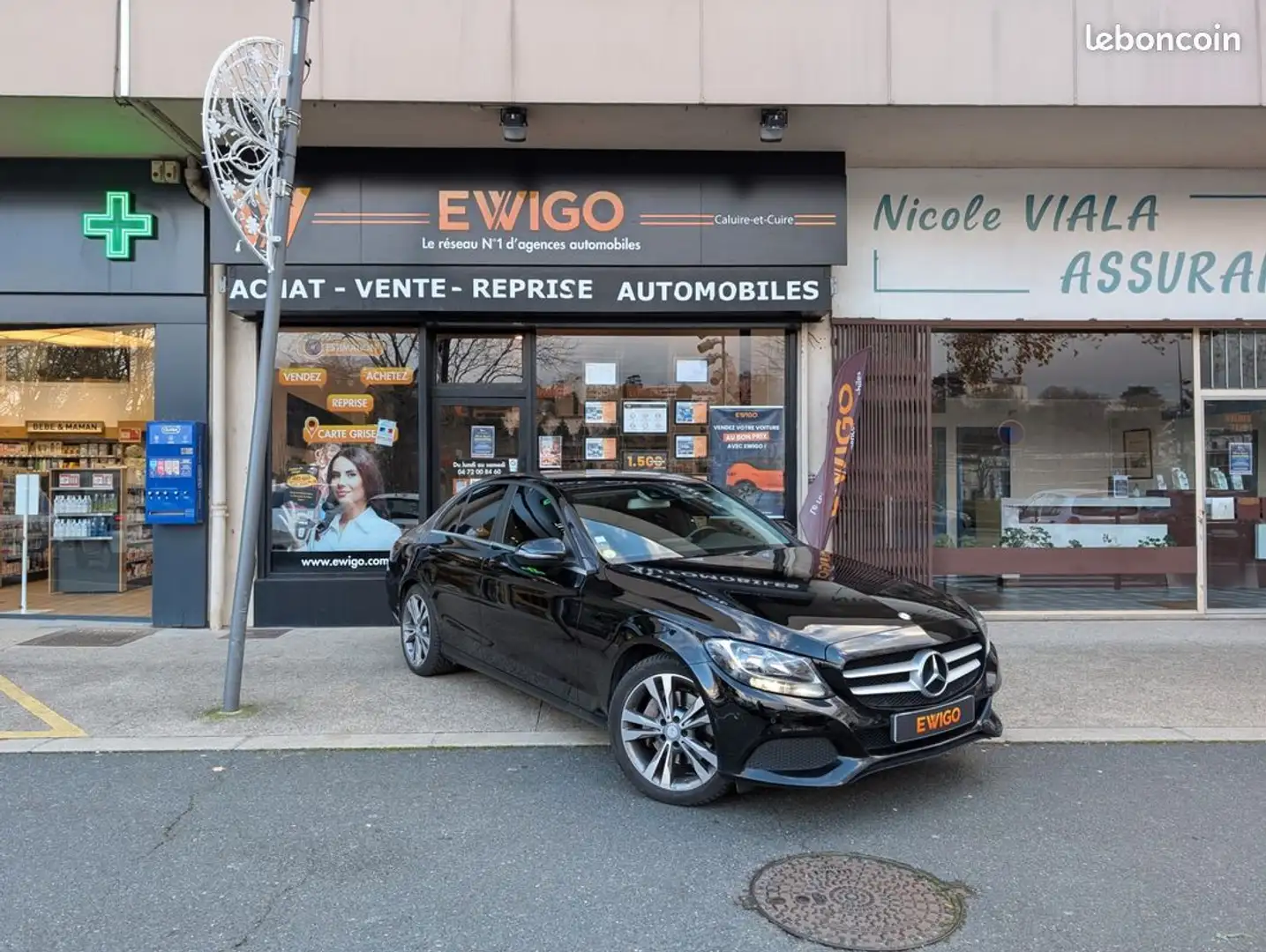 Mercedes-Benz C 250 iv (w205) 250 d fascination 7g-tronic plus Noir - 1