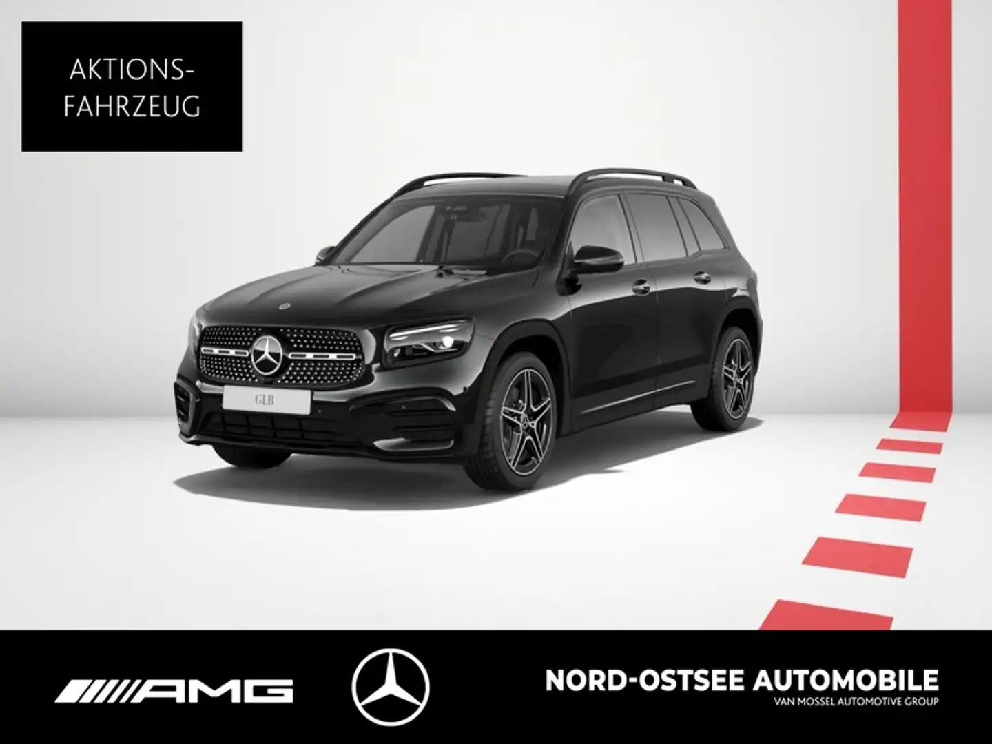 Mercedes-Benz GLB 200 d 4m AMG NIGHT PANO AHK WINTER-PAK 360° Schwarz - 1