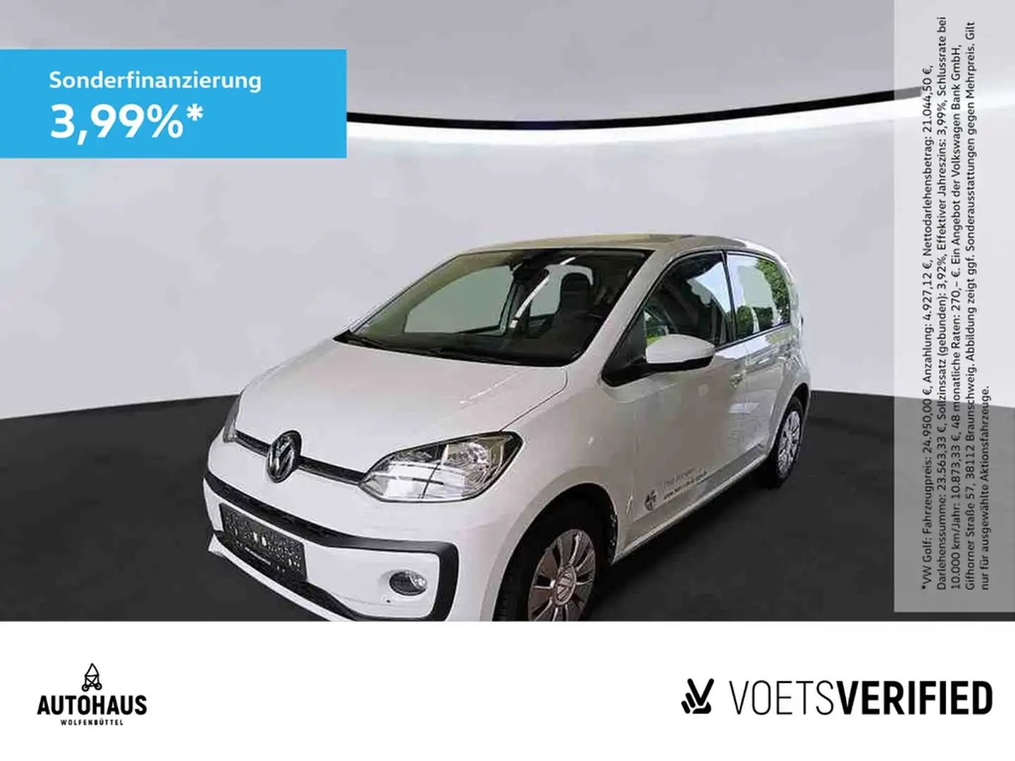 Volkswagen up! move up! 1.0 DAB KLIMA SHZ Weiß - 1