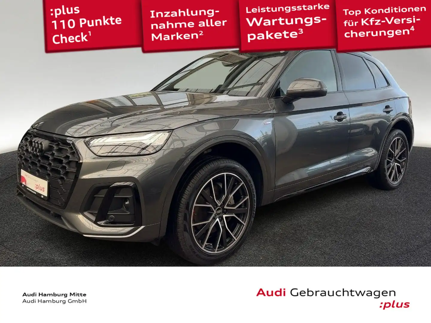Audi Q5 40 TFSI S line quattro S tronic Matrix B&O Ka Gris - 1