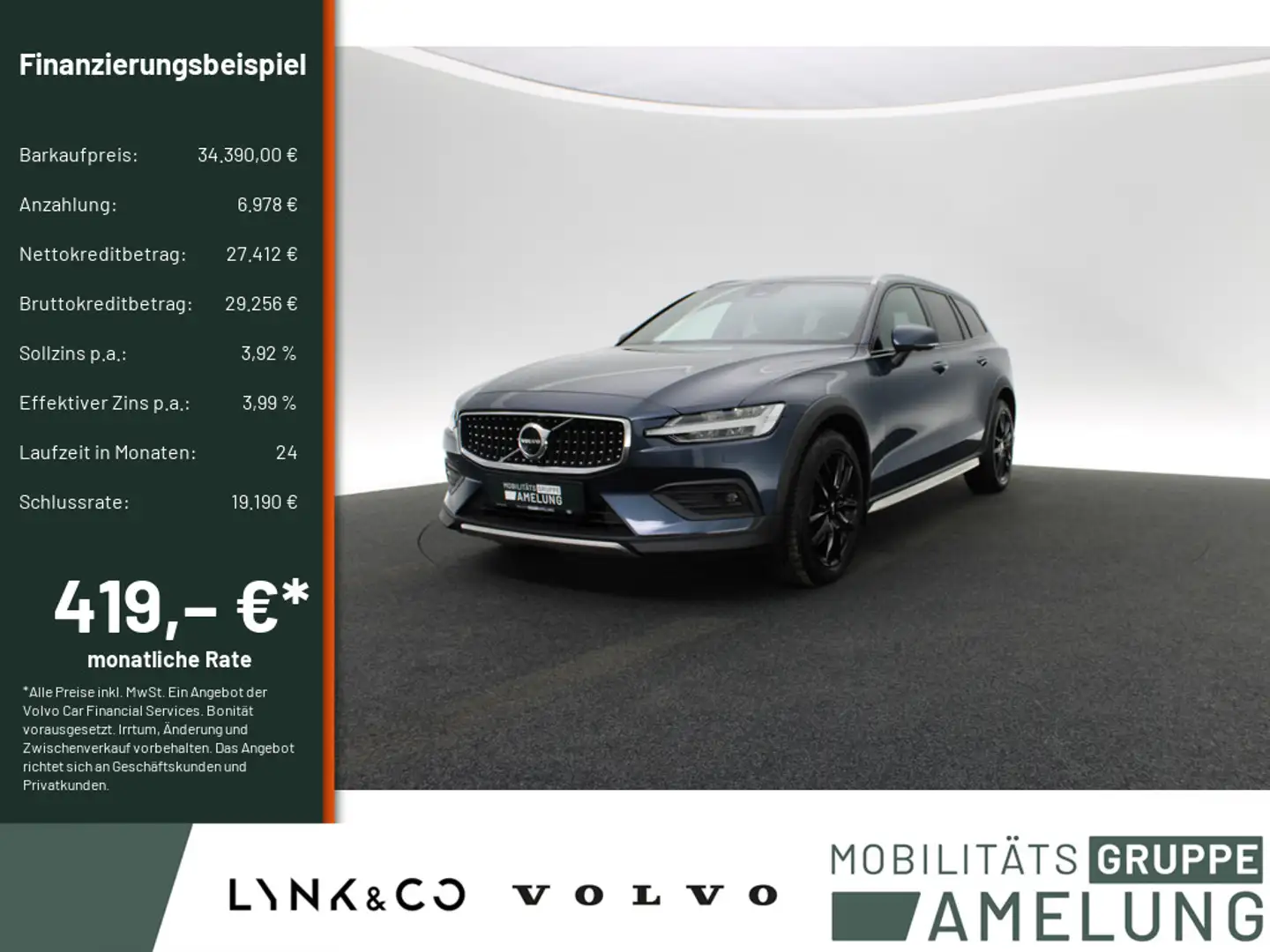 Volvo V60 Cross Country 2.0 Ultimate AWD Blau - 1