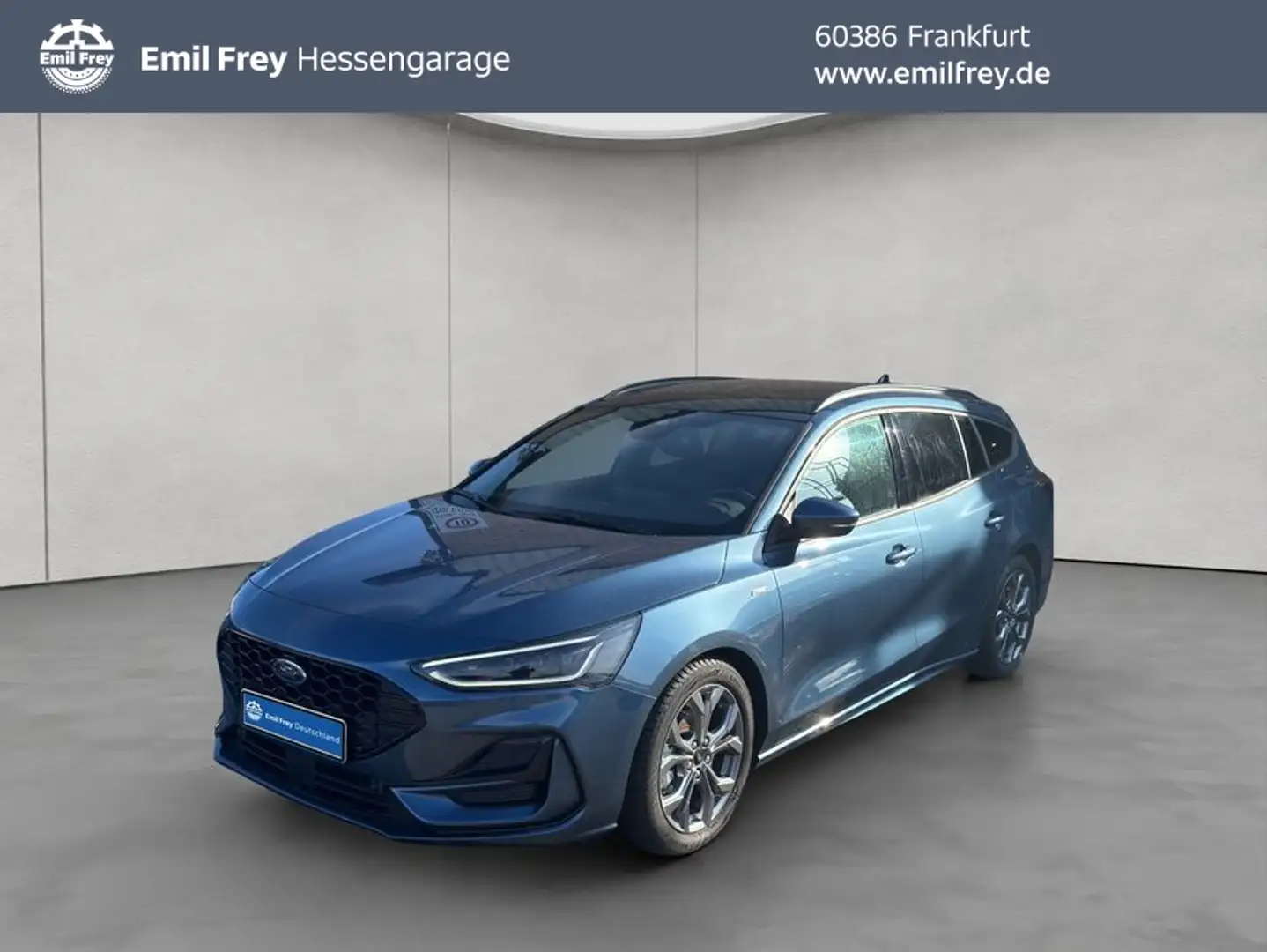 Ford Focus Turnier 1.0 EcoBoost Hybrid Aut. ST-LINE Bleu - 1
