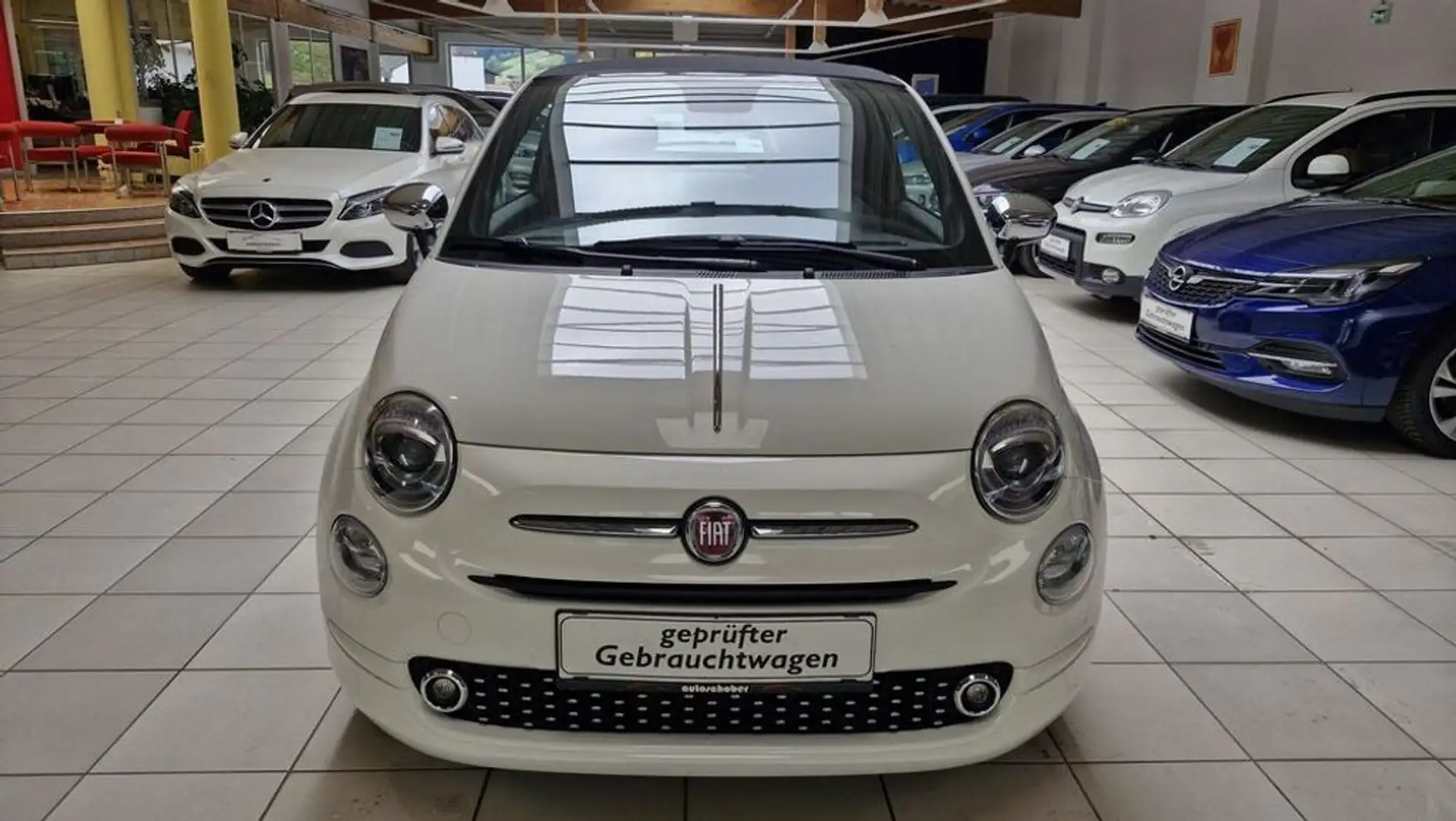 Fiat 500 Cabrio 1,0Hybrid70 Dolcevita Weiß - 2