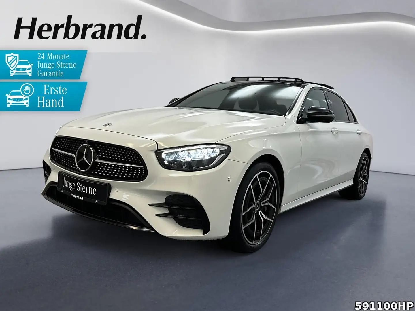 Mercedes-Benz E 300 e AMG Night Pano DISTRONIC 360° BURMESTER Weiß - 1