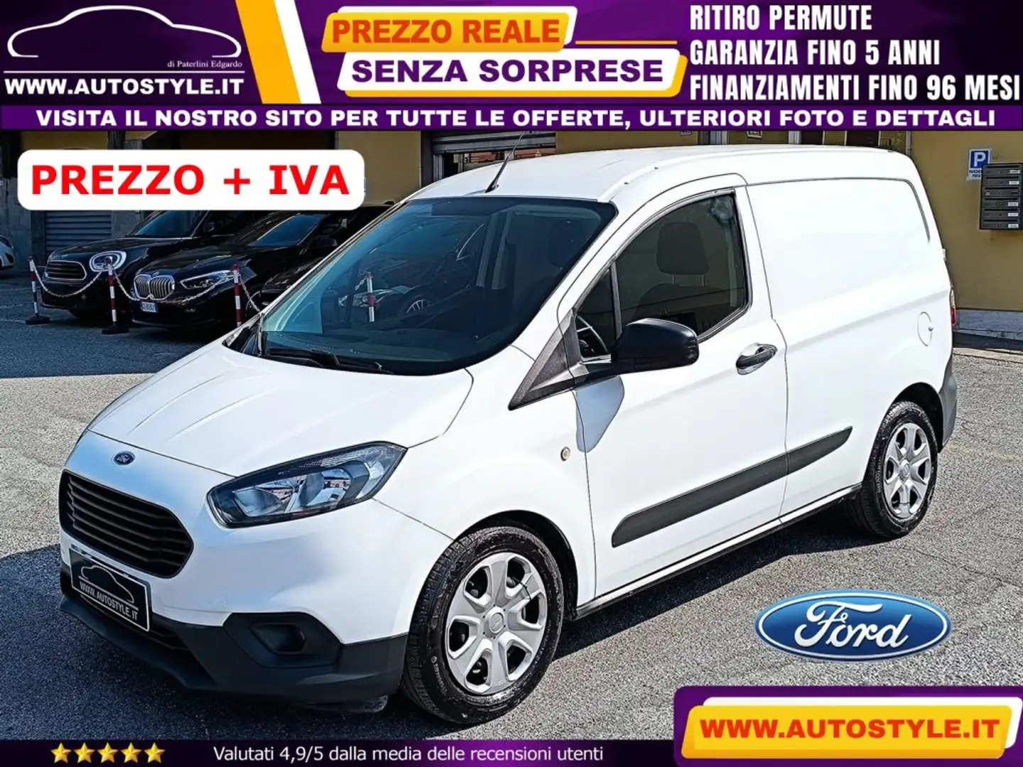 Ford Transit Courier 1.5 TDCi 75Cv Van Trend *PREZZO +IVA* Bianco - 1