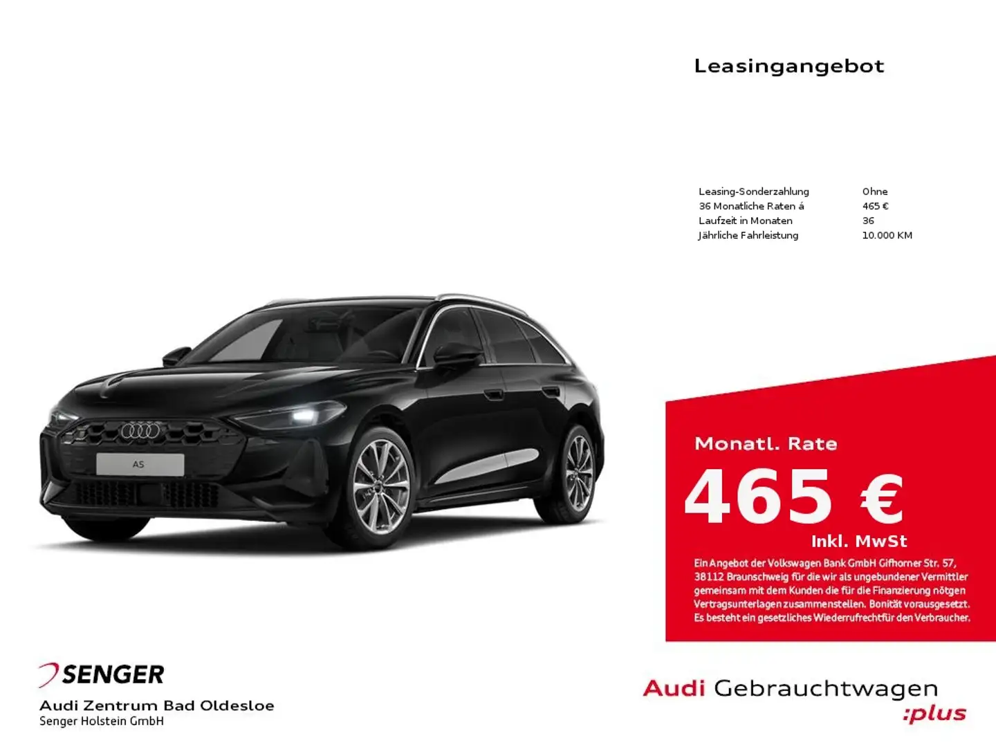 Audi A5 Avant TFSI quattro S tronic Nav AHK PDC SHZ Schwarz - 1