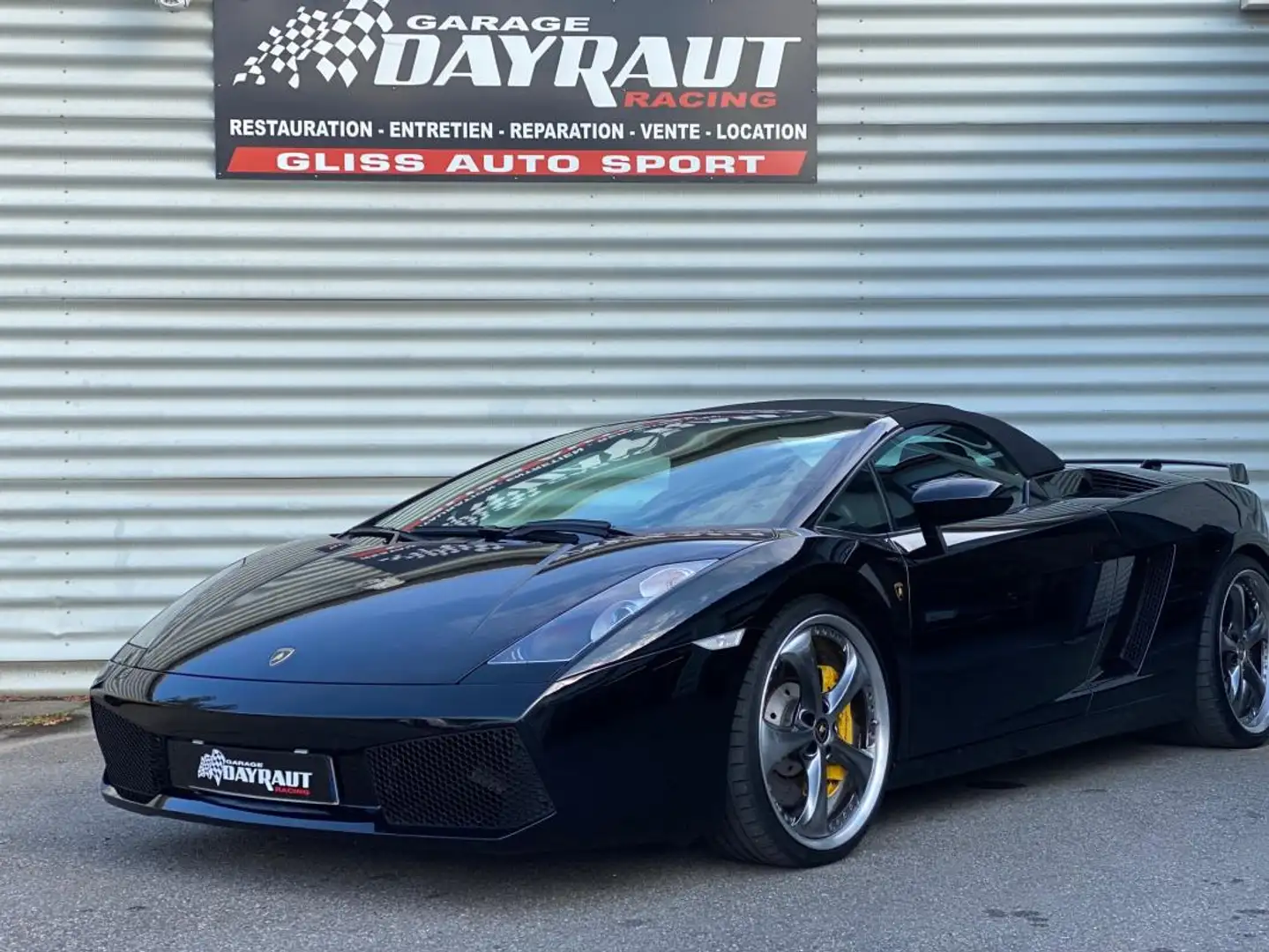 Lamborghini Gallardo SPYDER 5.0 V10 520CV FRANCE/ENTRETIEN LAMBO/ETAT E Schwarz - 2