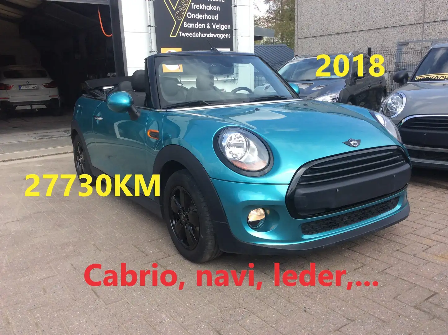 MINI One Cabrio 1.2, navigatie, leder,... Vert - 1