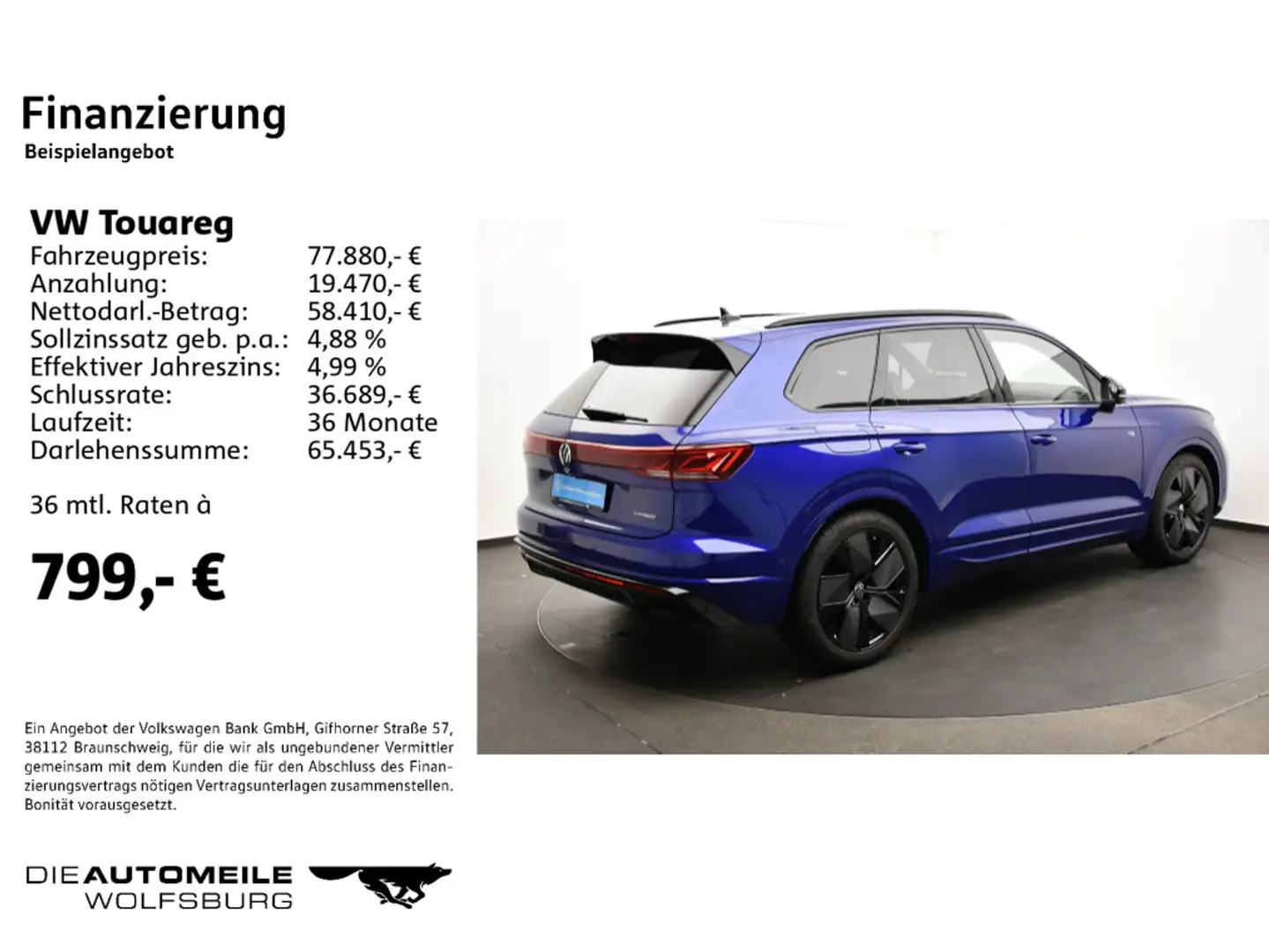 Volkswagen Touareg 3.0 TSI eHybrid Tiptronic "R" AHK/Pano/E Blau - 2