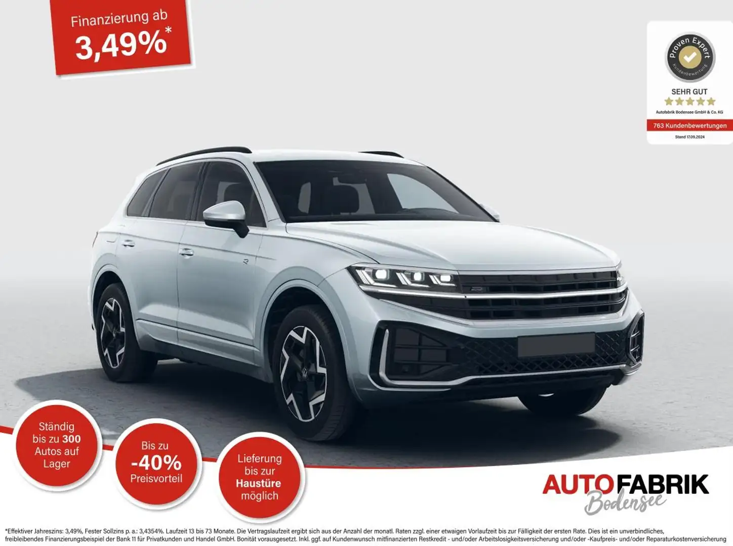 Volkswagen Touareg R-Line 3.0 V6 TDI *360°*AHK*MATRIX Argento - 1