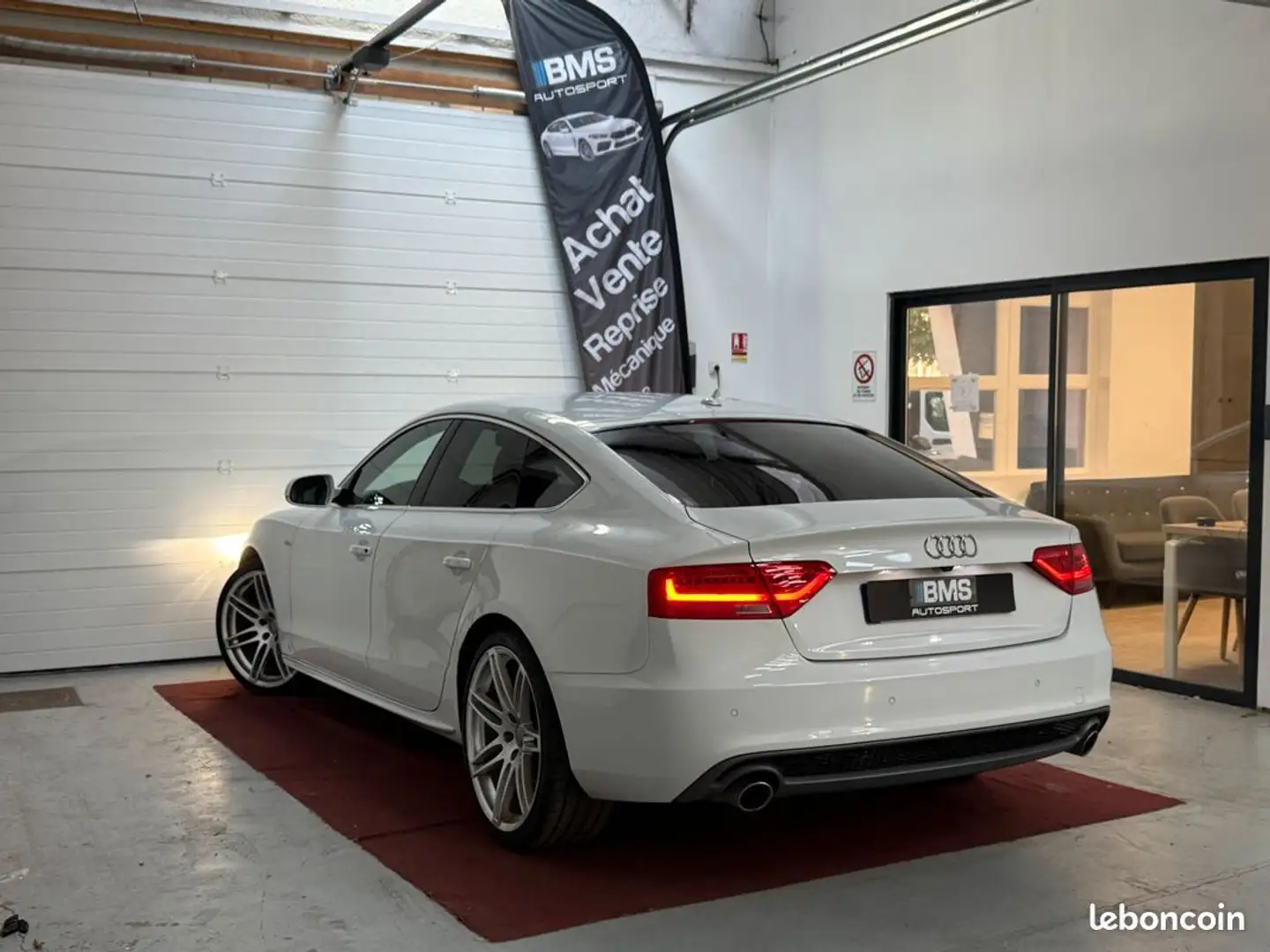 Audi A5 3l tdi 245 S-LINE (Jantes 20, Bva, Bang & Olufsen, Blanc - 2