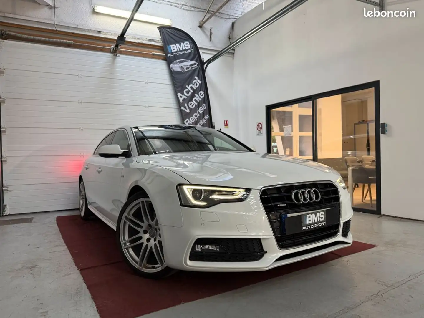 Audi A5 3l tdi 245 S-LINE (Jantes 20, Bva, Bang & Olufsen, Blanc - 1